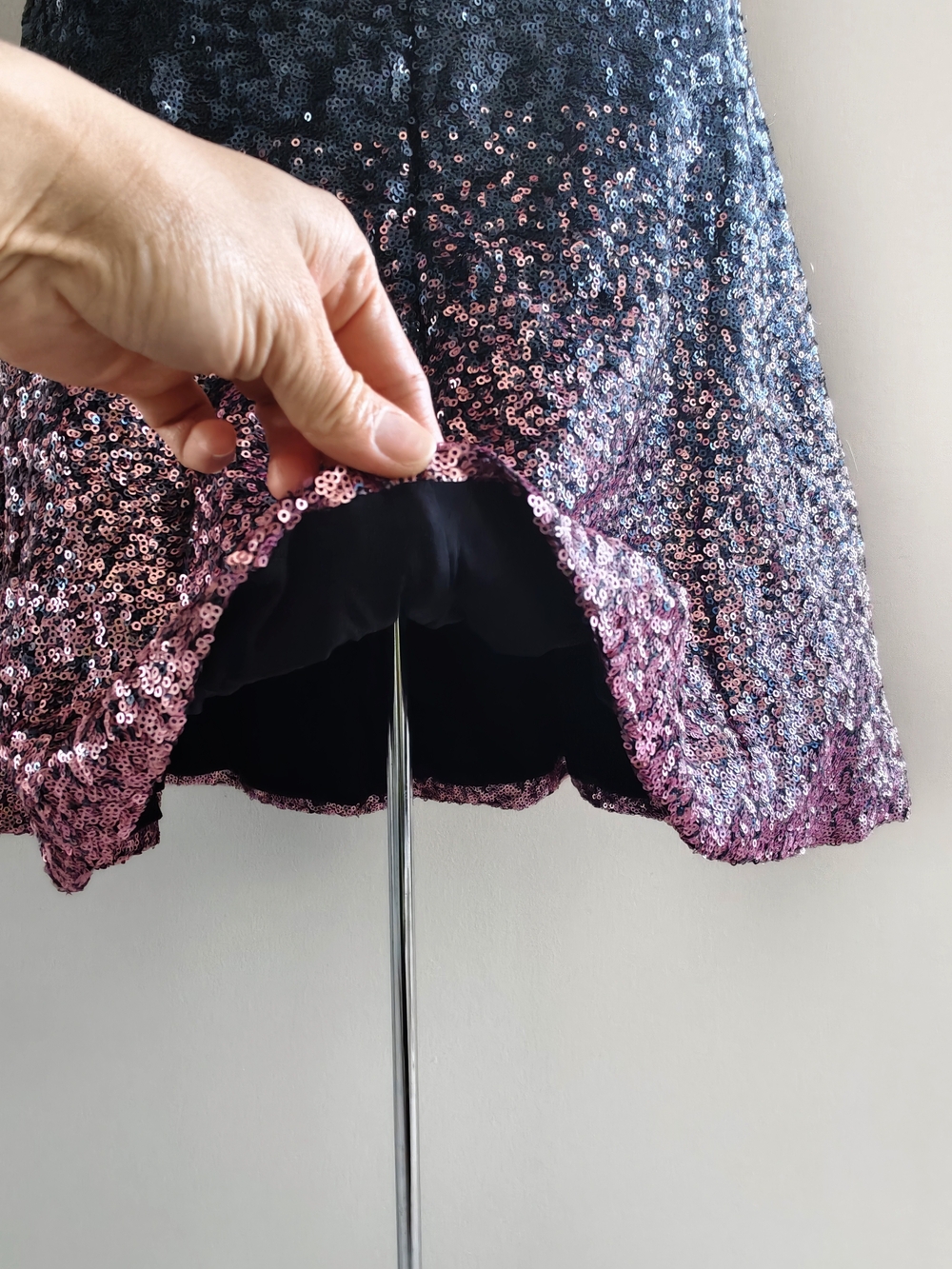 Dress the Population Andi Rose Gold to Black Ombre Sequin Mini Dress - Picture 14 of 16